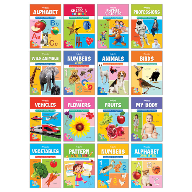 16 book set Reading and write & wipe books