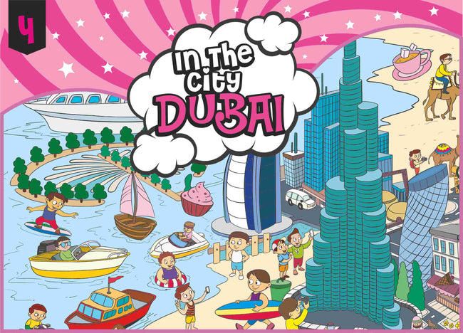 In the city Dubai- Colouring Poster