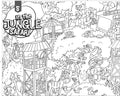 In the jungle Safari- Colouring Poster