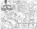 Knights & Princess- Colouring Poster