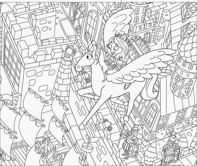 Knights & Princess- Colouring Poster