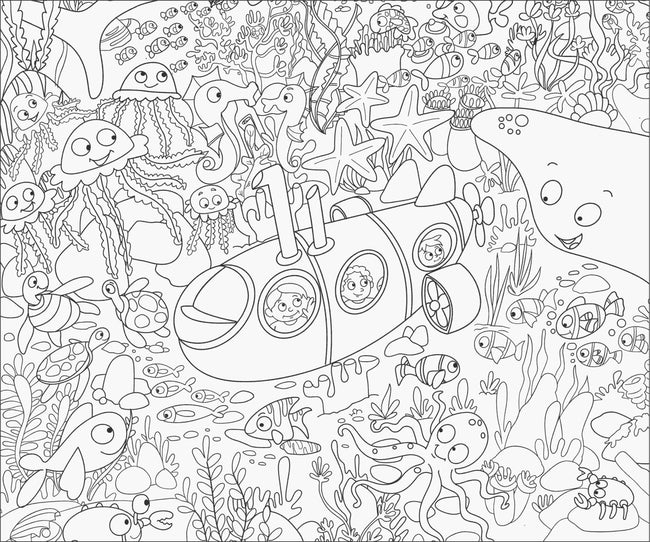 Under the Sea- Colouring Poster