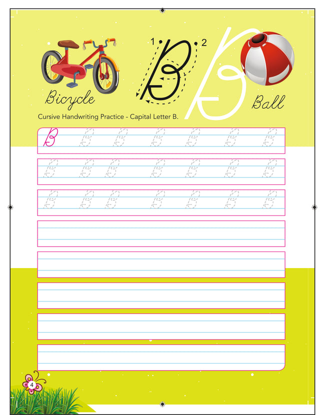 Alphabet Capital and Small Letter Cursive Writing Book