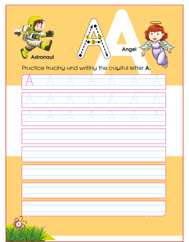 Alphabet Capital and Small Letter Writing Book