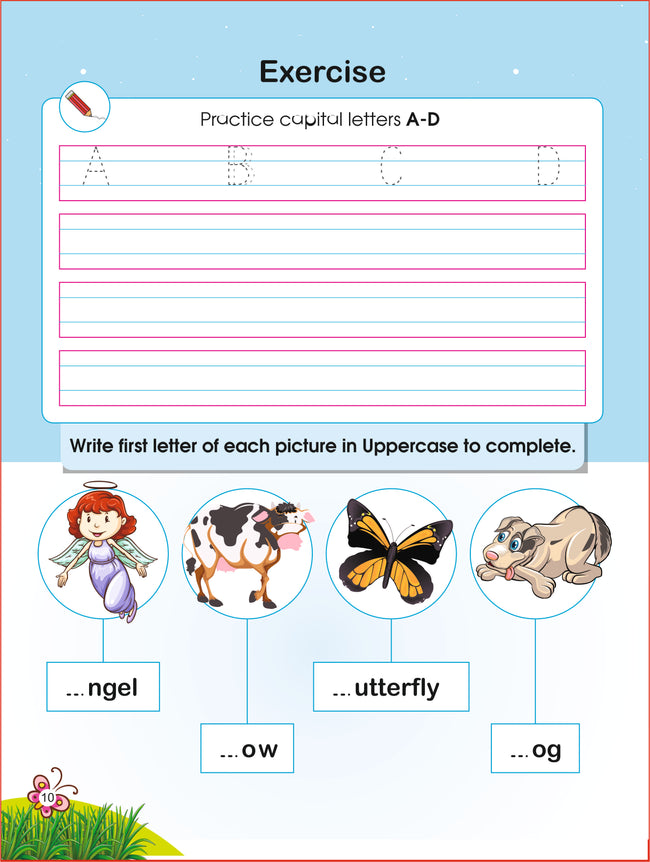 Alphabet Capital and Small Letter Writing Book