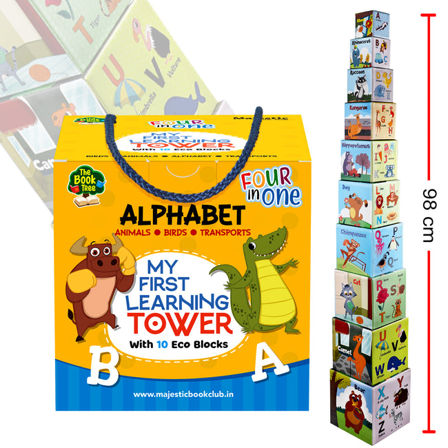My First Learning Tower- Alphabet, Animals, Birds & Transport