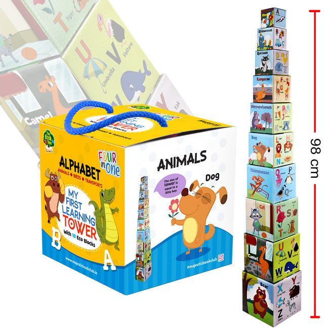 My First Learning Tower- Alphabet, Animals, Birds & Transport