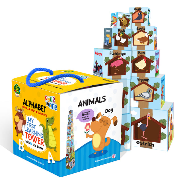 My First Learning Tower- Alphabet, Animals, Birds & Transport
