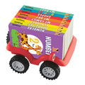 My first Little Librarian: Book Truck of 8 Best Board Books for Kids parked in a Truck