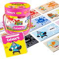 Colours Puzzle Box for Kids Age 2+ I Educational Toy with 20 Big Jigsaw Puzzle Pieces + 1 Board Book