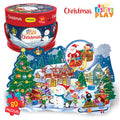 80 Piece Big Size Festive Play Christmas Puzzle Set with 1 Story Board Book for Kids, Christmas Gift for Kids.