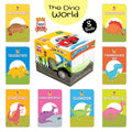 The Dino World: Book Truck of 8 Best Board Books for Kids parked in a Truck