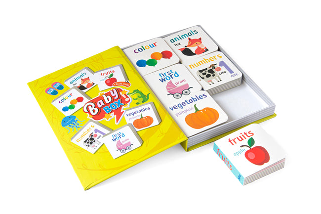 Baby Box Gift Set of Small 6 Board Book for Children Age 0 - 2 Years- 12 Pages Board Book