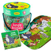 Jungle Animal Puzzle Box for Kids Age 3+ | Educational Toy with 35 Jigsaw Puzzle Pieces + 1 Board Book