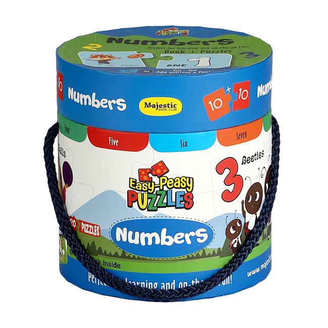 Numbers Puzzle Box for Kids Age 2+ I Educational Toy with 20+ Jigsaw Puzzle Pieces + 1 Board Book
