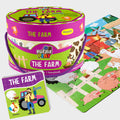 The Farm Puzzle Box for Kids Age 3+ I Educational Toy with 50+ Jigsaw Puzzle Pieces + 1 Board Book