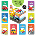 Things That Go : Book Truck of 8 Best Board Books for Kids parked in a Truck