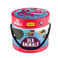 Sea Animals Puzzle Box for Kids Age 3+ I Educational Toy with 35 Jigsaw Puzzle Pieces + 1 Board Book