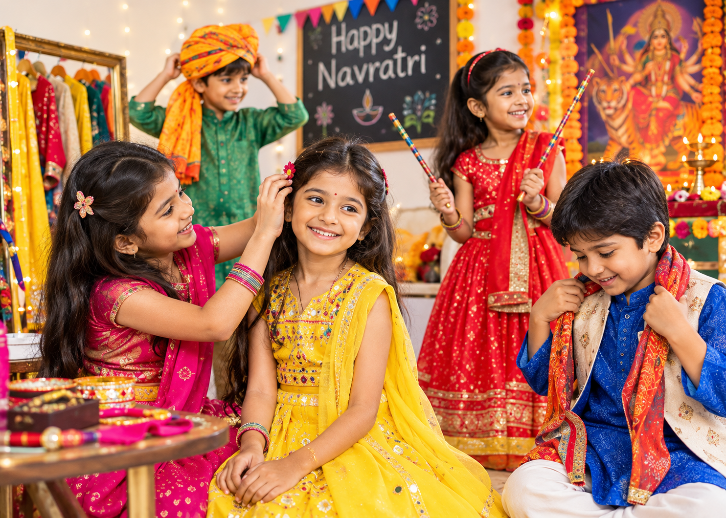 Navratri for Kids: The Nine Days, Their Meaning, and Fun Ways to Celebrate at Home