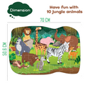 The Book Tree Jungle Animals Puzzle for kids aged 4 and above, vibrant and colourful pictures of animals, Fun learning experience