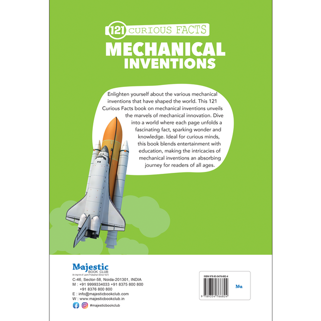 Mech Inventions 121 Mechanical Inventions Facts Book for Kids Ages 8+ – Educational Pa