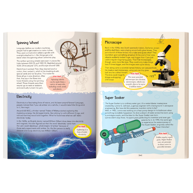 Mechanic Inventions Fun 121 Mechanical Inventions Facts Book for Kids Ages 8+ – Educational Pa