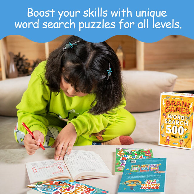 Word Search Activity Book for children Age 3+ years The Ultimate Brain Games Brain Booster Activities Early Learning Enhance Vocabulary English Activity Book