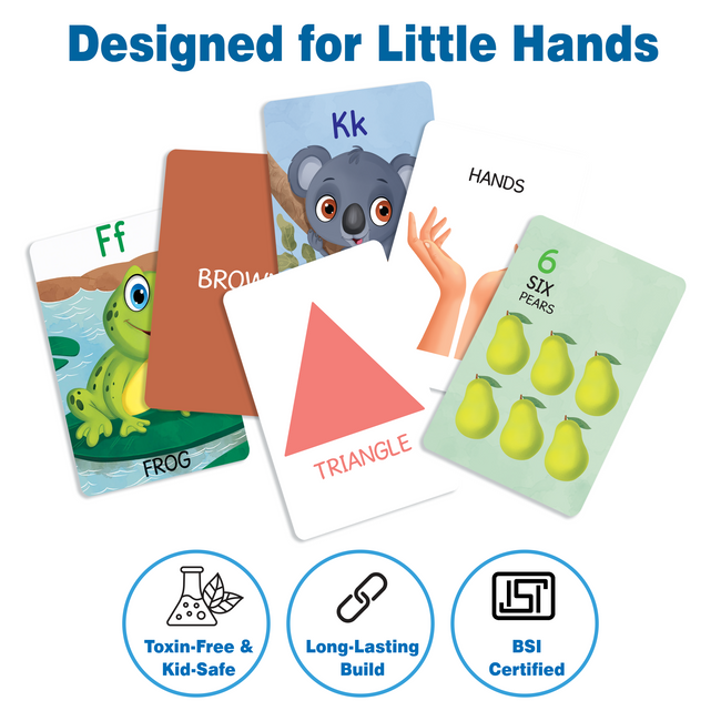 My First 100 Illustrated Flashcards: Alphabet, Numbers, My Body & Shapes - Explore The ABCs, Numbers, Anatomy, and Shapes, Fostering Early Literacy, numeracy, and Cognitive Development in Toddlers.