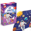 The Book Tree Space Puzzle for Kids, 80-Piece Puzzle for Children Aged 4 and Above, Detailed Illustrations of Space and Planets, Fun Learning Experience