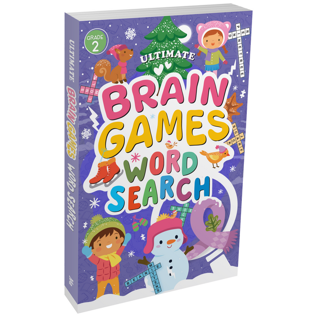 Word Search Grade 2 for Kids (Ages 5+) - Ultimate Brain Games: 120+ Exciting Word Puzzles to Enhance Linguistic Abilities