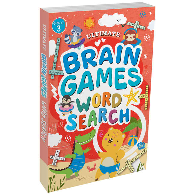Word Search Grade 3 for Kids (Ages 5+) - Ultimate Brain Games: 120+ Engaging Puzzles to Improve Spelling and Vocabulary