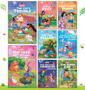 Moral Story Books for Kids | Set of 8 Books | Moral Short Stories with Colourful Pictures - 3 Years to 10 Years Old Children | Bedtime Children Story Book