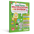 Majestic Book Club 4 Book Activity Set for Kids Age 5-8 | 1001 Activities, Addition & Subtraction, Multiplication & Division, Time Money & Fractions Workbook