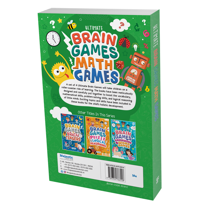 Maths Games for Kids (Ages 6+) - Ultimate Brain Games: 120+ Fun Maths Puzzles and Activities to Enhance Numerical Skills