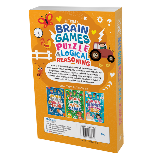 Puzzle & Logical Reasoning for Kids (Ages 6+) - Ultimate Brain Games: 120+ Puzzles to Develop Critical Thinking and Logical Reasoning in children