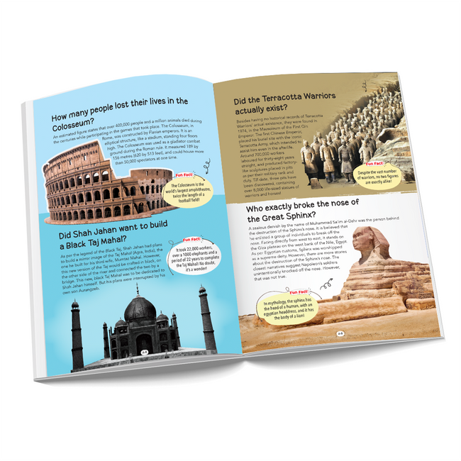 121 Monuments and Cultures Fact Book for Kids Ages 8+ | Fun Facts on World Heritage, Traditions & Architecture