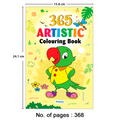 365 Artistic Colouring Book for Kids I Jumbo Colouring Book for children Ages 3 to 7 years I Hours of Entertainment & Creativity I Perfect for Travel or Gifting I Develops Artistic Skills I By Majestic Book Club