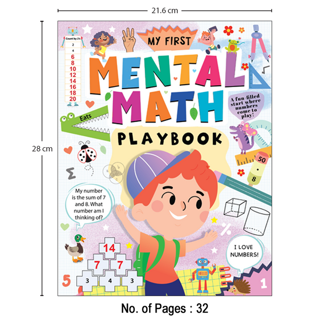 My First Mental Math 4 Books Set for Kids | Educational Learning Workbooks | 128 Pages | Counting, Addition, Subtraction, Multiplication, Division & Word Problems and More | Ages 5+