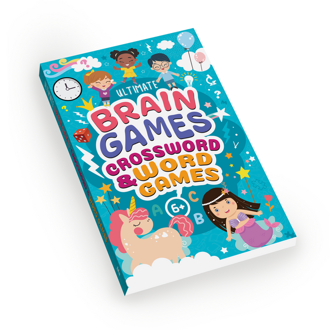 Crossword & Word Games for Kids (Ages 6+) - Ultimate Brain Games: 120+ Fun Word Puzzles to Improve Vocabulary and Spelling