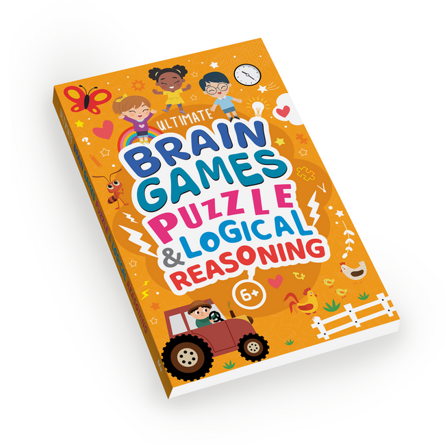 Puzzle & Logical Reasoning for Kids (Ages 6+) - Ultimate Brain Games: 120+ Puzzles to Develop Critical Thinking and Logical Reasoning in children