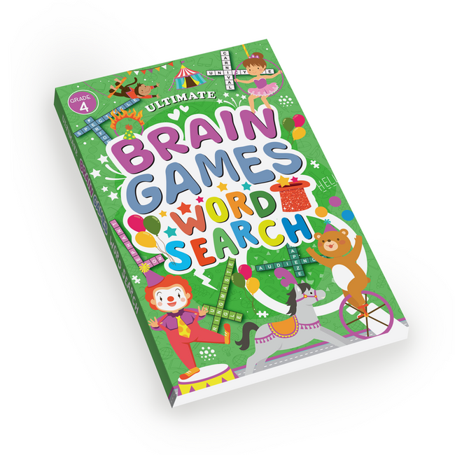 Word Search Grade 4 for Kids (Ages 5+) - Ultimate Brain Games: 120+ Challenging Puzzles to Strengthen Language Skills