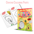 Crayons Colouring Books for Kids (Set of 8 Books) - Alphabet, Animals, Vehicles, Vegetables, Numbers, Shapes, Wild Animals, and Fruits