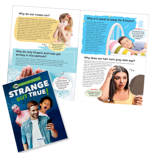 121 Curious Facts: Strange But True Q&A Fact Book for Kids Ages 8+ | Fascinating Questions & Answers | Educational Encyclopedia for Children | Ideal Gift for Young Learners