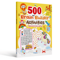 Brain Builder Activity Book for Children Age 5+ | 500 Engaging & Brain-builder Activities | Enhance Fine-Motor Skills| Maths & Brain-Booster Activities | Early Learning