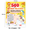 Brain Builder Activity Book for Children Age 5+ | 500 Engaging & Brain-builder Activities | Enhance Fine-Motor Skills| Maths & Brain-Booster Activities | Early Learning