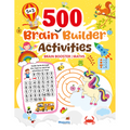 Brain Builder Activity Book for Children Age 5+ | 500 Engaging & Brain-builder Activities | Enhance Fine-Motor Skills| Maths & Brain-Booster Activities | Early Learning