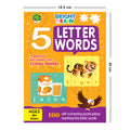 The Book Tree Bright Brain 5 Letter Words Puzzle - Learn to Spell 20 Four Letter Words 100 Pieces- Beautiful Colorful Pictures Age 4+ Gift Box