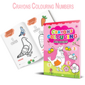 Crayons Colouring Books for Kids (Set of 8 Books) - Alphabet, Animals, Vehicles, Vegetables, Numbers, Shapes, Wild Animals, and Fruits