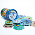 Memory Match Game: Transport – 24 Durable Cards, 12 Vehicle-Themed Pairs, Brain-Boosting Educational Game for Kids, Toddlers, and Families