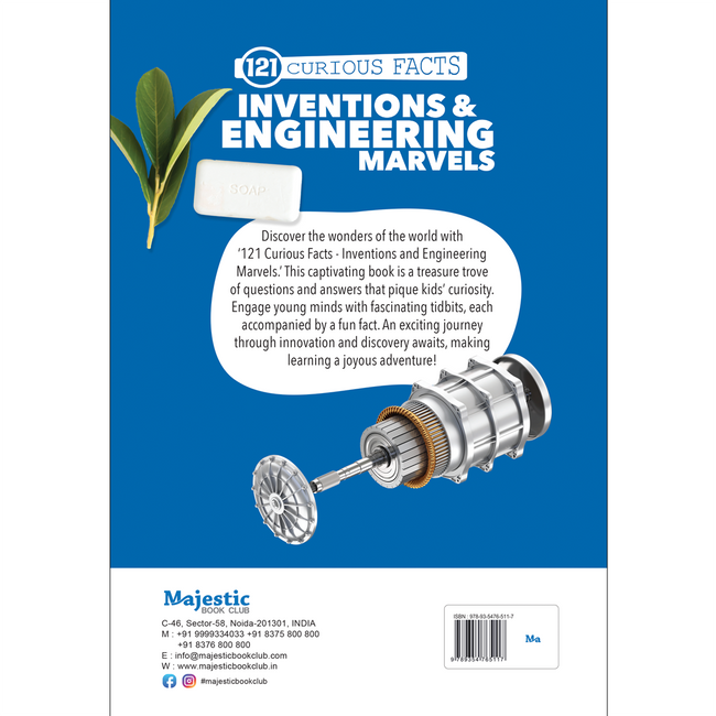 121 Inventions and Engineering Marvels Fact Book for Kids Ages 8+ | Fun Facts on Modern and Ancient Inventions | Educational Encyclopedia for Children | Ideal for Gifting